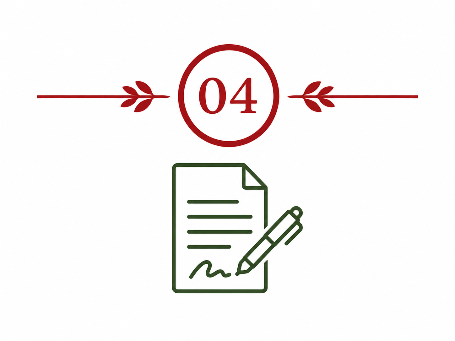 Complete the offer and purchase paperwork.