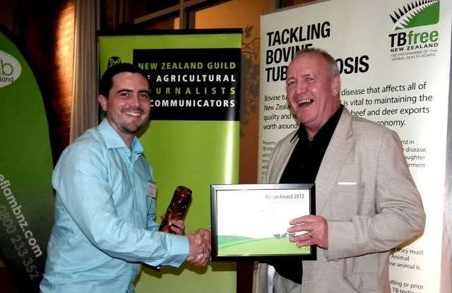 2012 Rongo winner Benedict Collins (left)