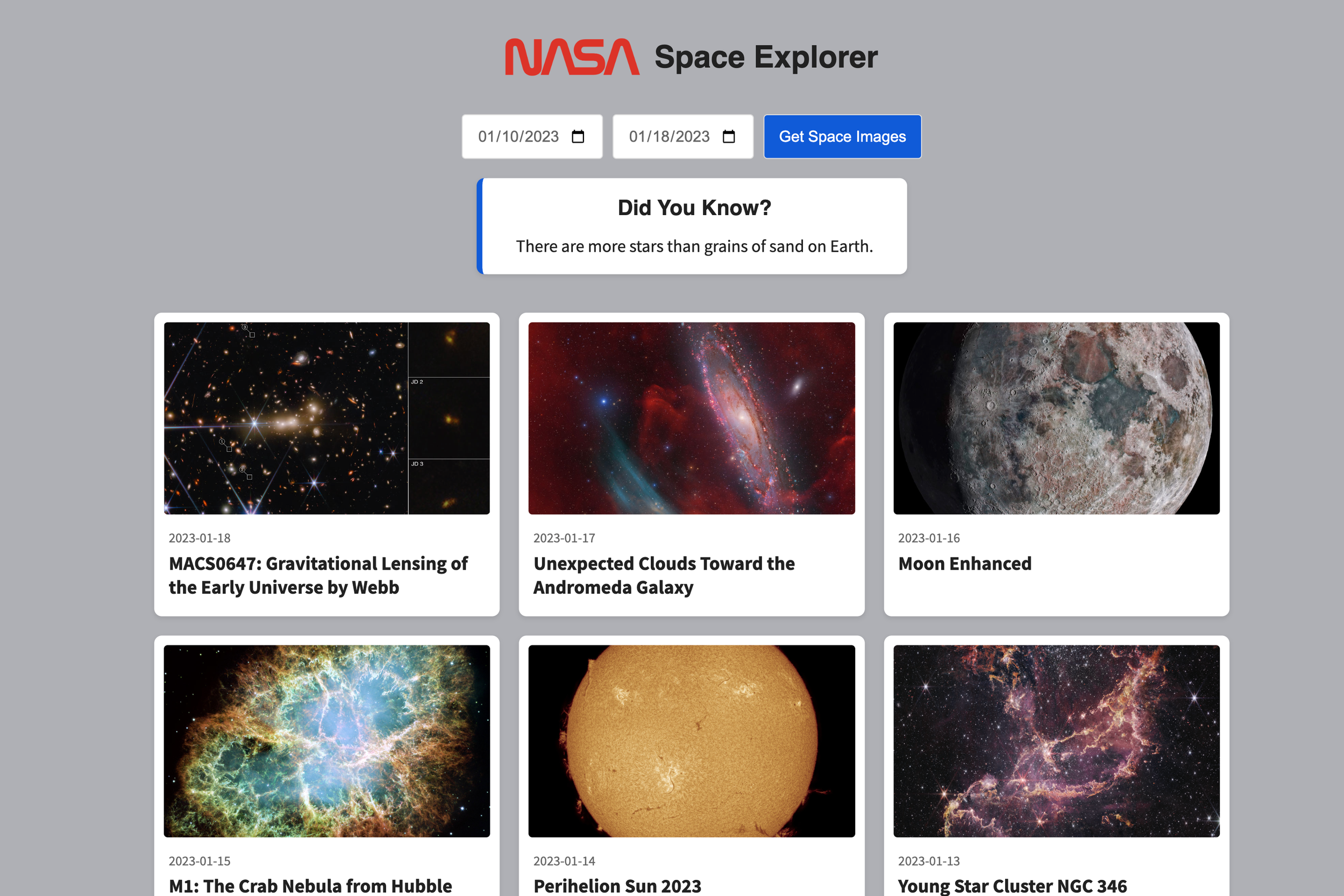 NASA APOD Explorer