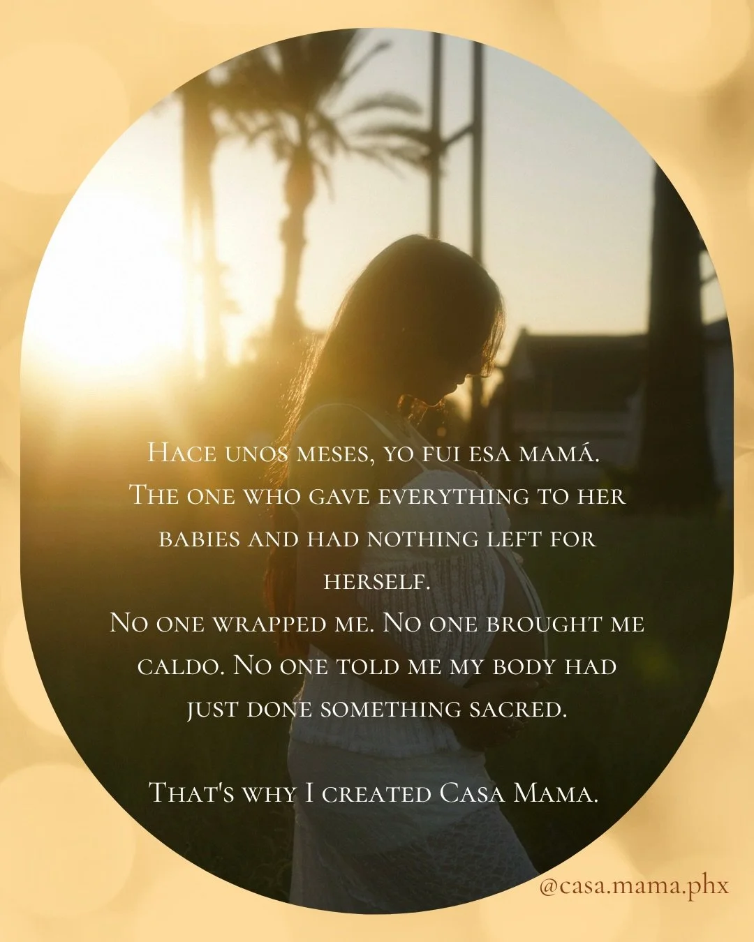 I am Alejandra Violeta, mam&aacute;, sobada and Registered Dietitian, here to support you in your 4th trimester. 
-
#CasaMama #Sobadora #LaCuarentena #PhoenixMoms #PostpartumHealing