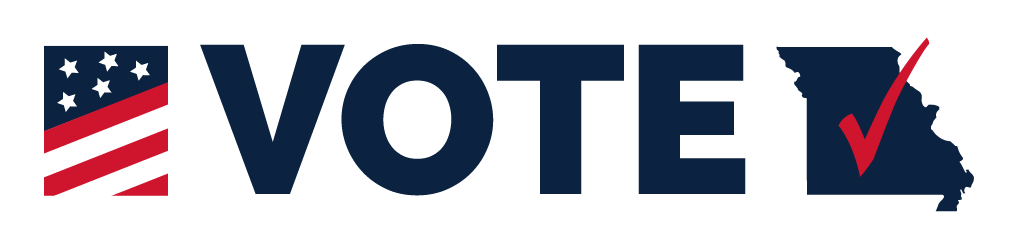 American flag next to the word "VOTE" with a checkmark over a state outline, promoting voting in the United States.