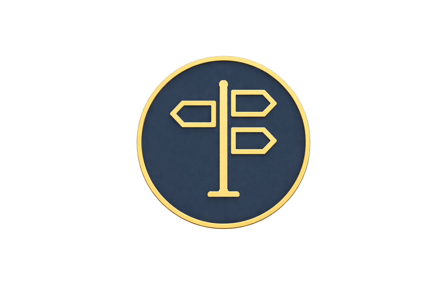 Cross-border coordination navigation symbol