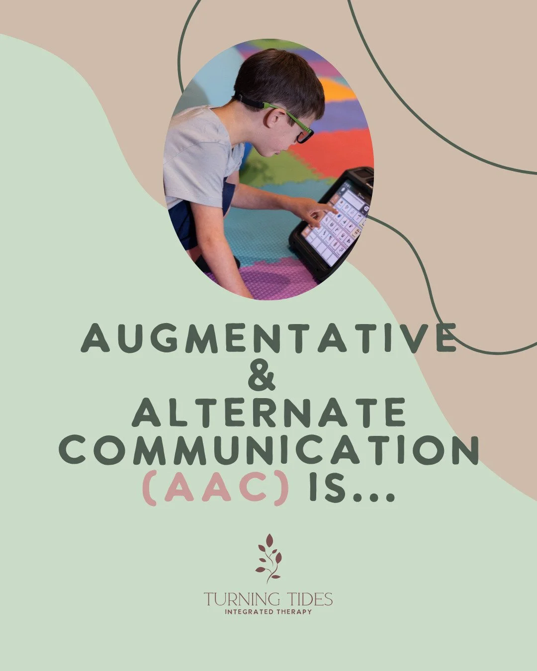 AAC (Augmentative and Alternative Communication) can be a voice, a means to an end, a way to connect, and a way to be heard.💬💛

It gives children the ability to share their wants, needs, thoughts, feelings, opinions, ideas, and so much more &mdash;