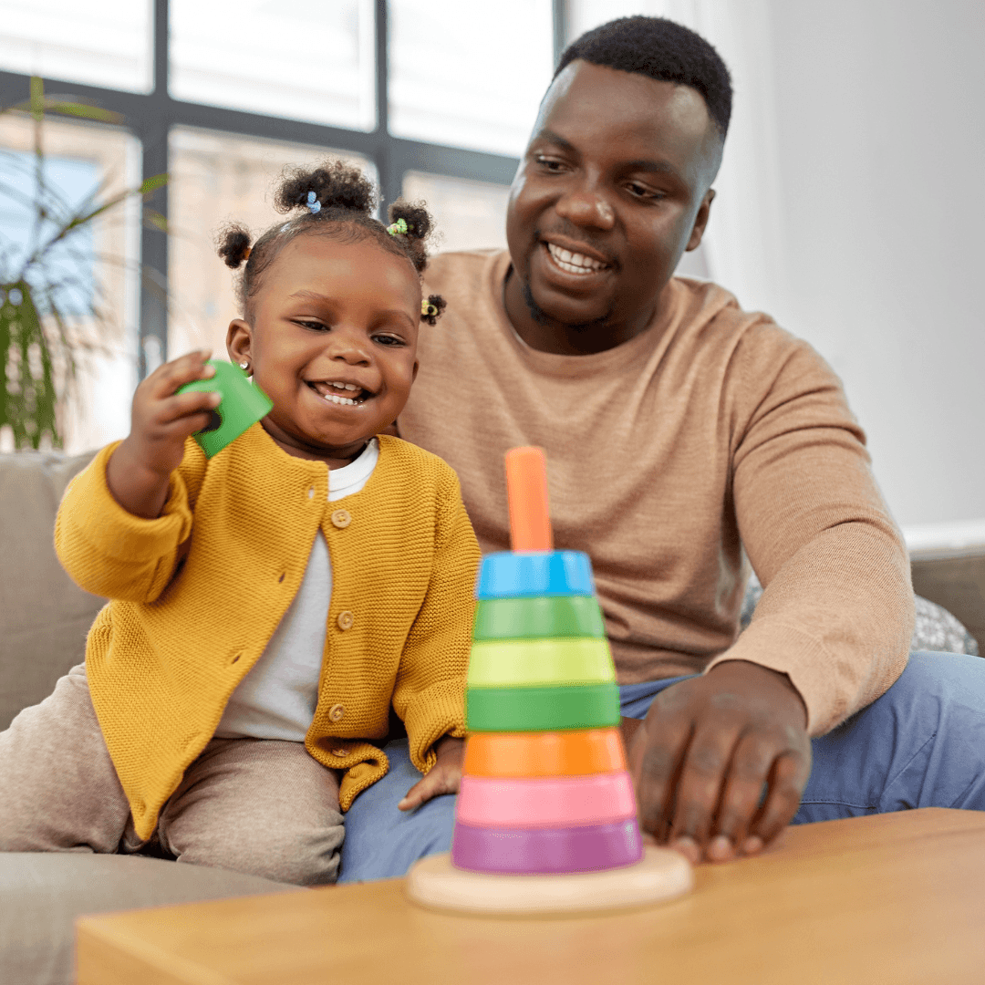 Parent and child participating in play during speech therapy at Crescent Kids Therapy in Fort Myers, FL