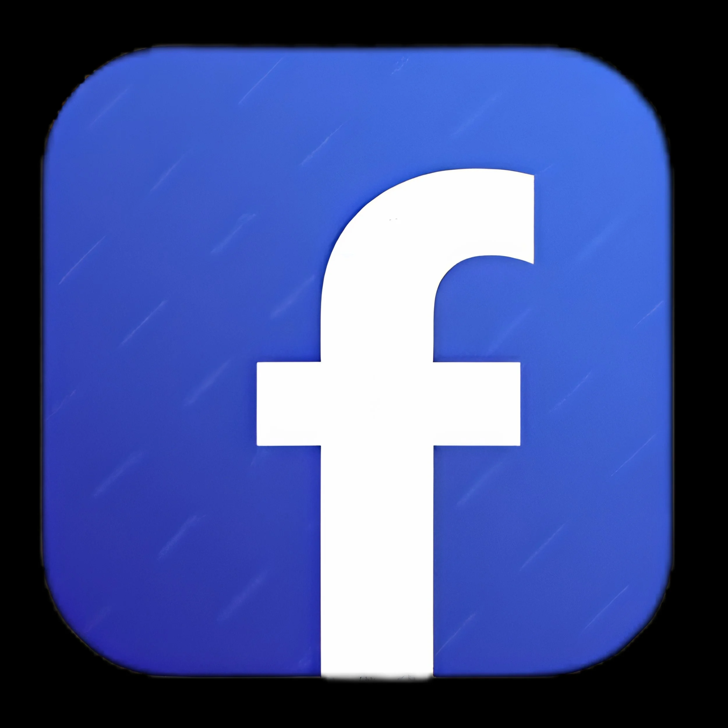Close-up of a blue square icon with a white lowercase letter 'g' on it, against a black background.