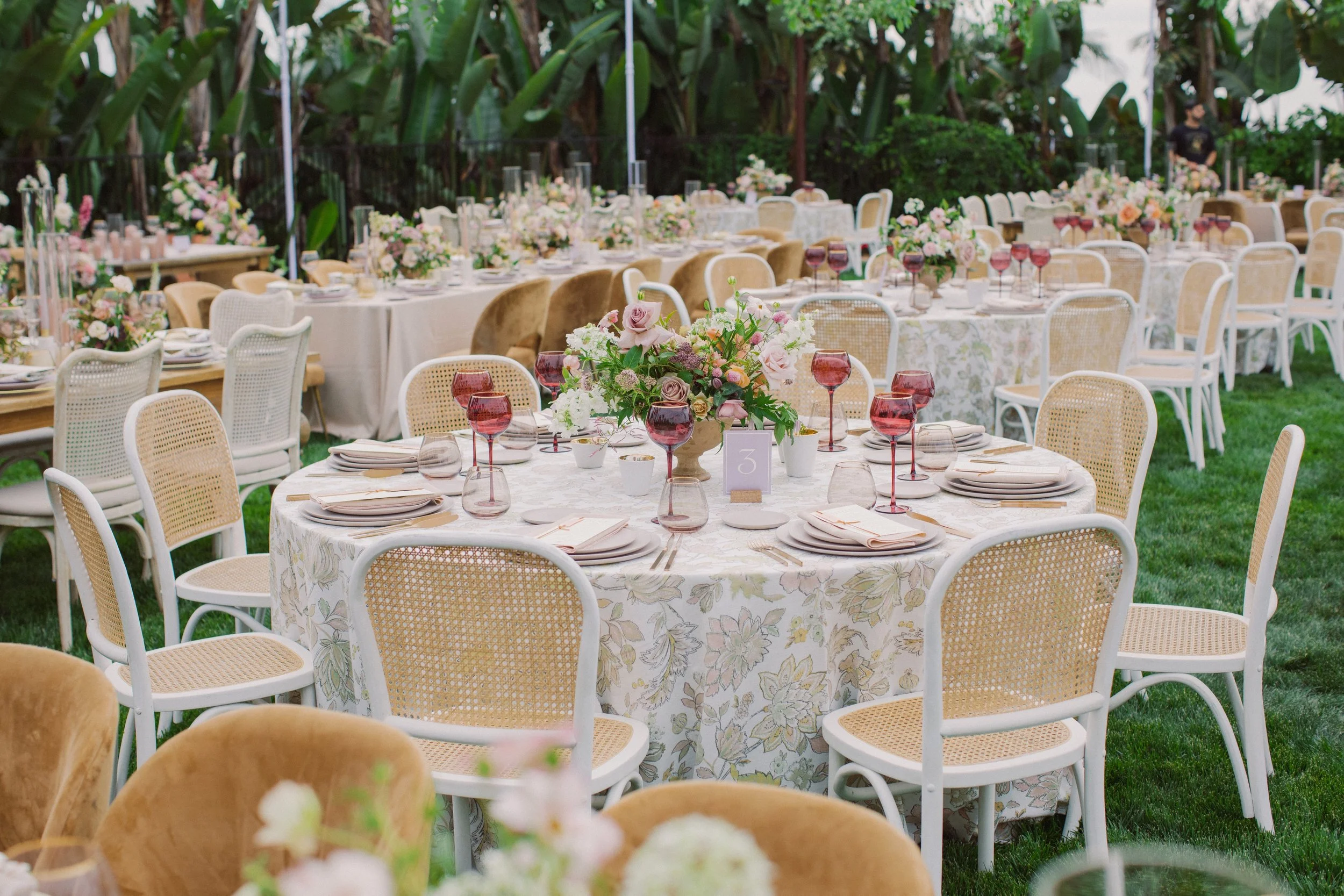 Elegant wedding details and decor at Rancho Vera Cruz venue