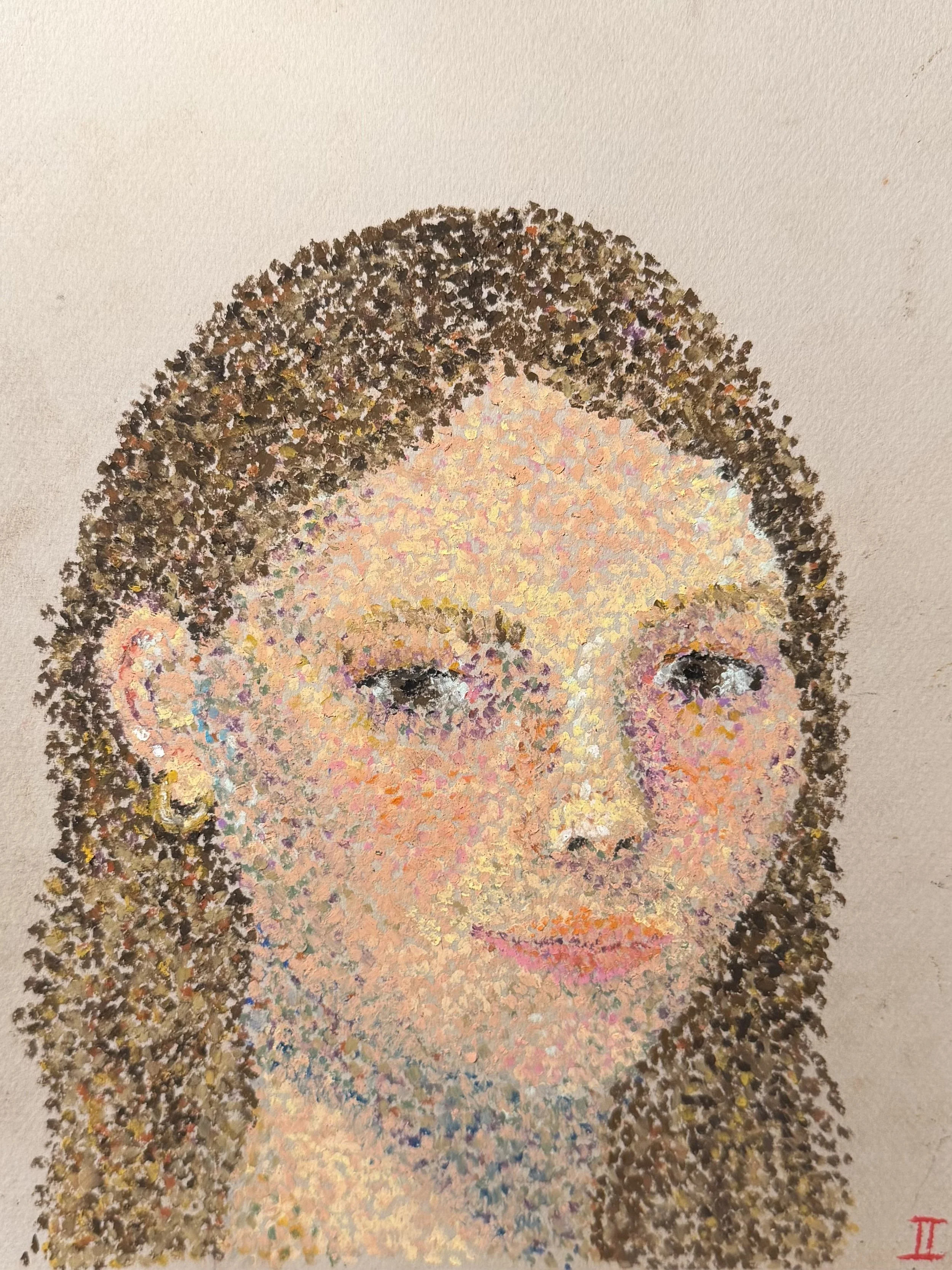 Self-Portrait, Pointillism