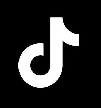 TikTok logo with a black background