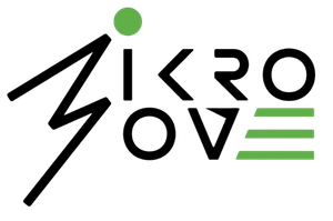mikro move logo in black and green