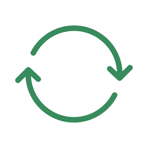 two curved arrows indicating movement