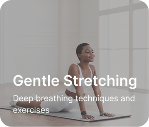 woman stretching on  yoga mat