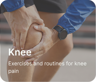 Image of older man with his hands on his knee indicating pain