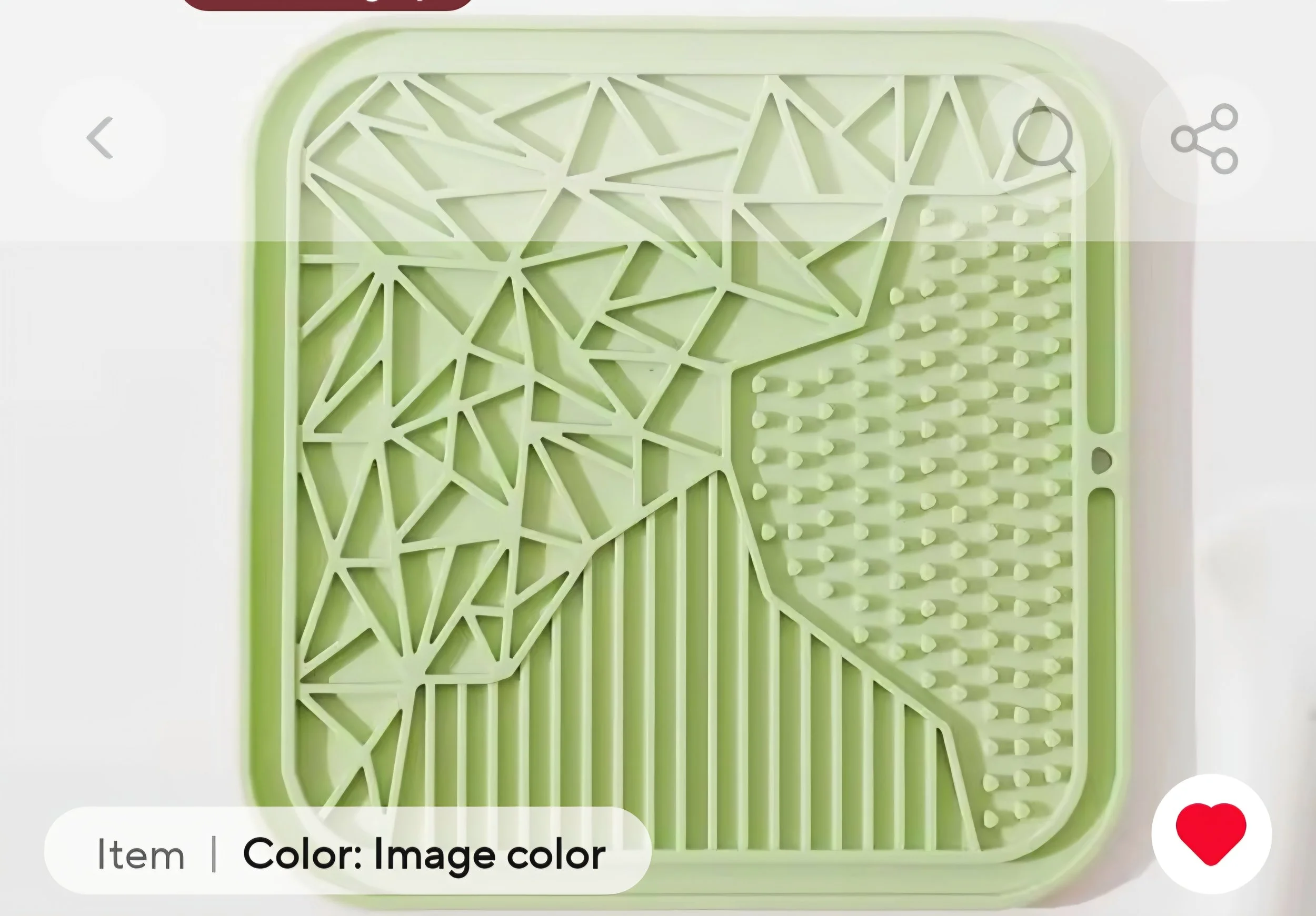 Green Happy Paws Enrichment Lick Mat