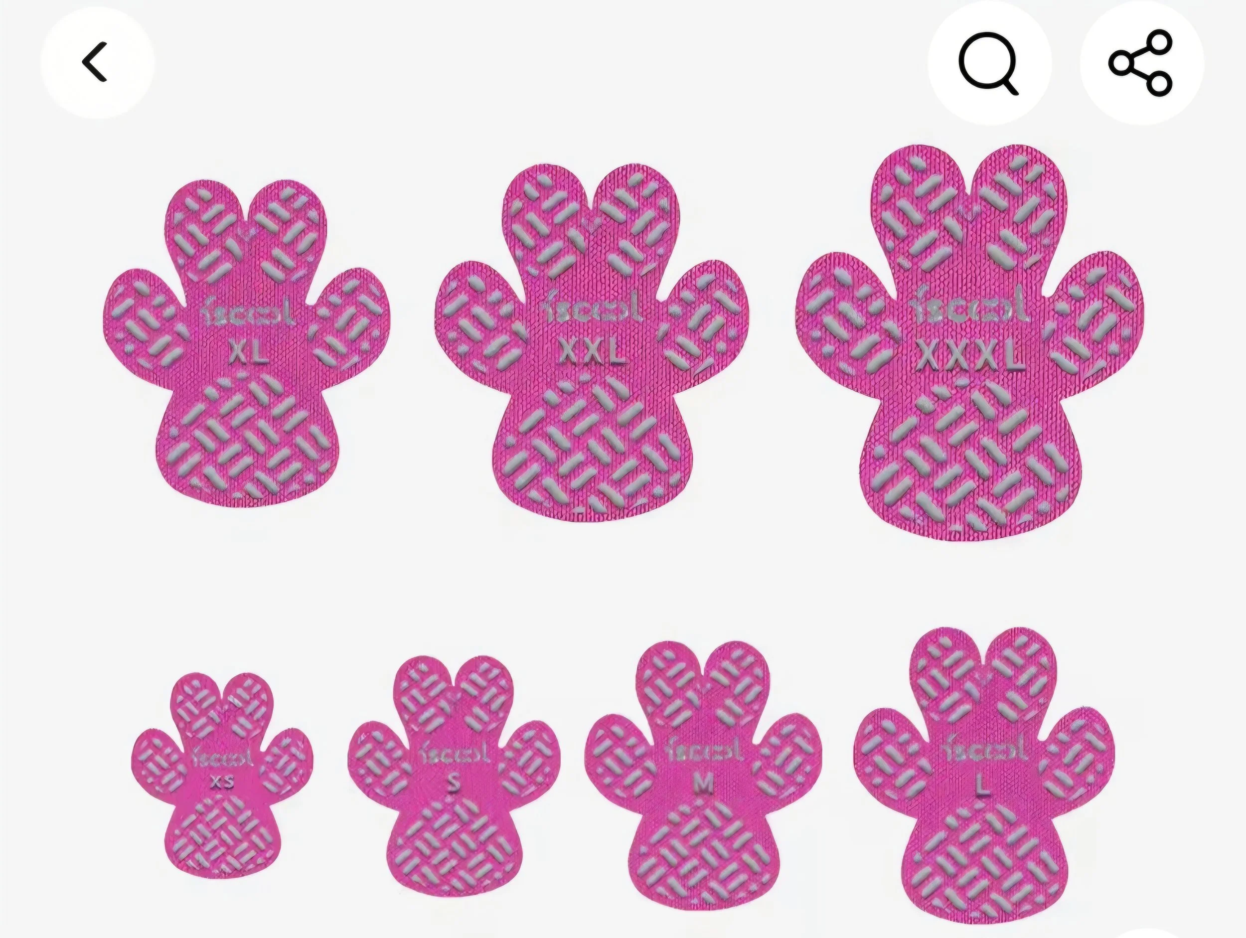 Pink Paw ProtectorsTM Disposable Paw Pads