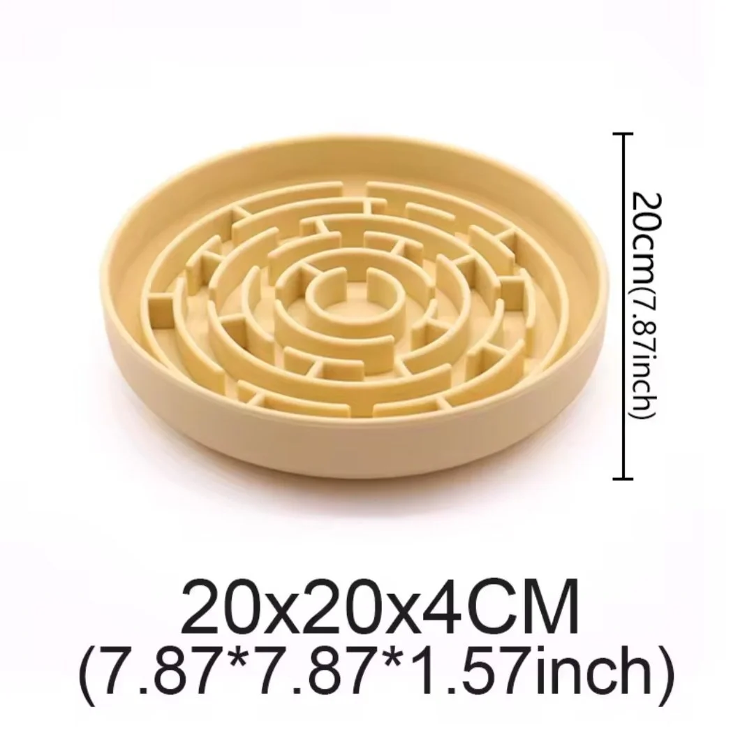 Yellow Maze Runner Slow Feeder Bowl