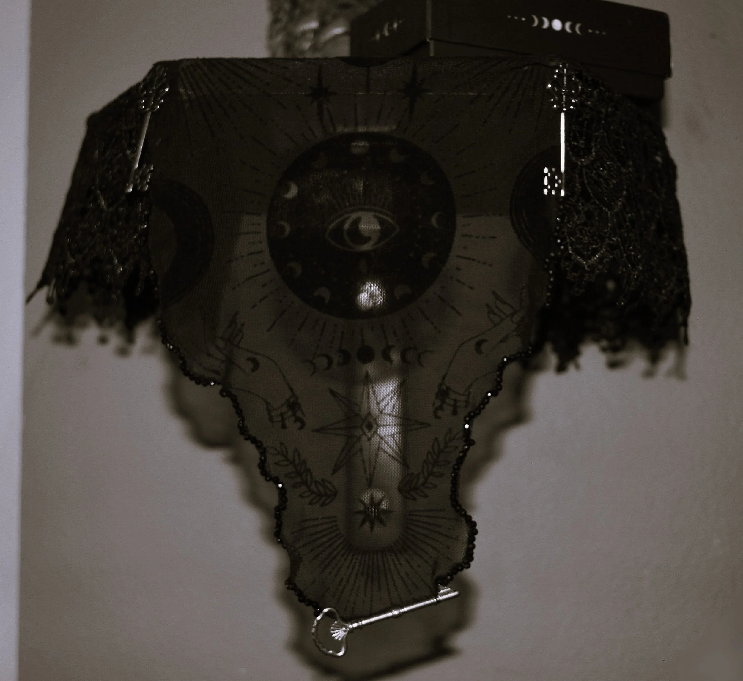 black and white upclose image of Hekate alter