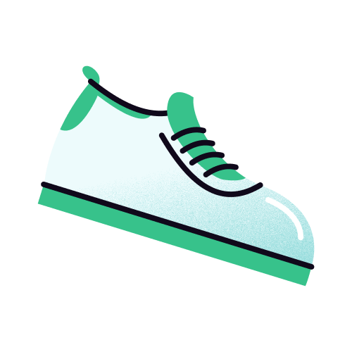 icon of running shoe