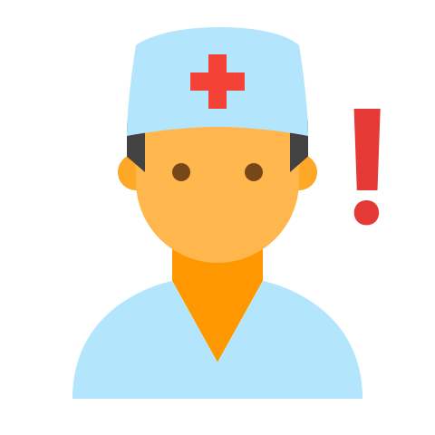icon of a care provider giving advice