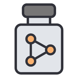 Icon of single dose of synthetic hormone treatment