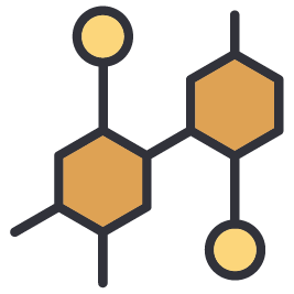 Icon of synthetic hormone structure
