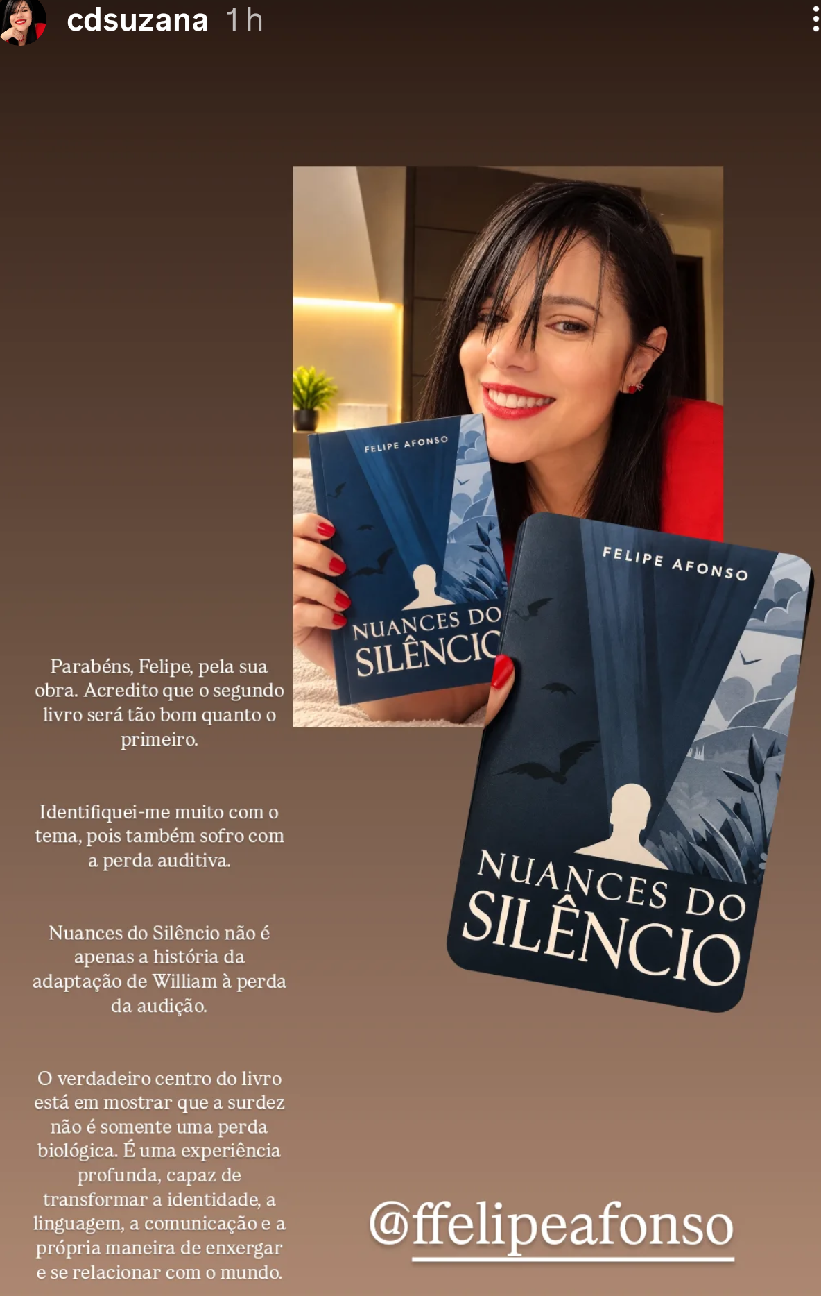 Depoimento de leitora de Nuances do Silêncio