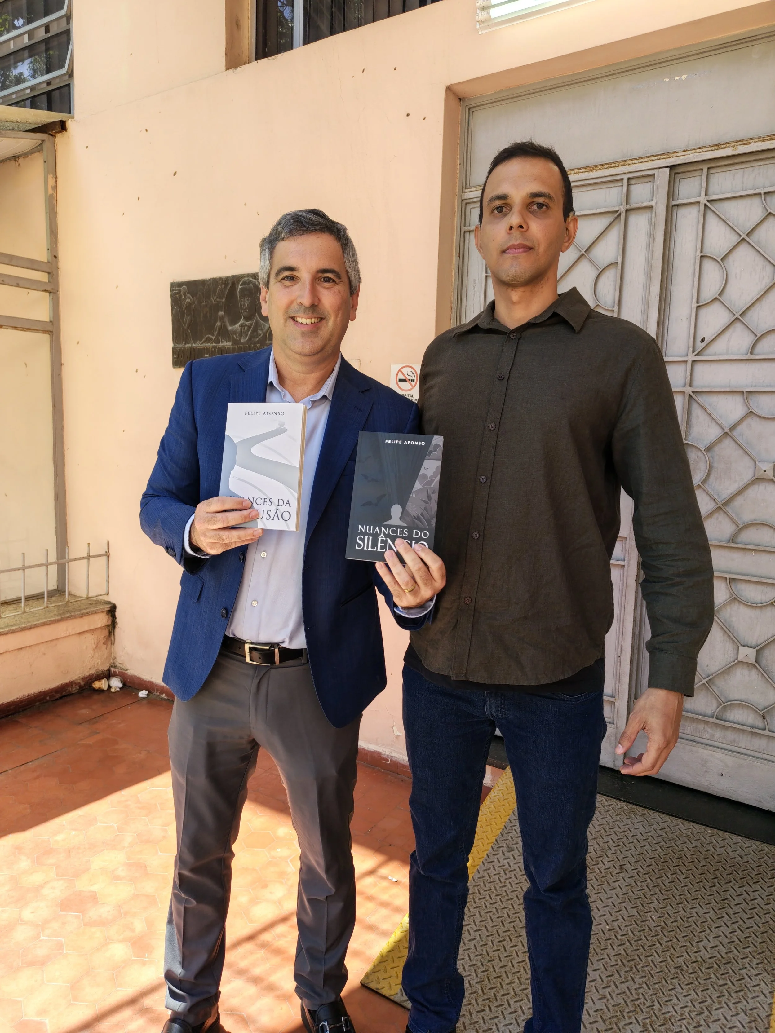 Autor Felipe Afonso com o Dr Felippe Felix