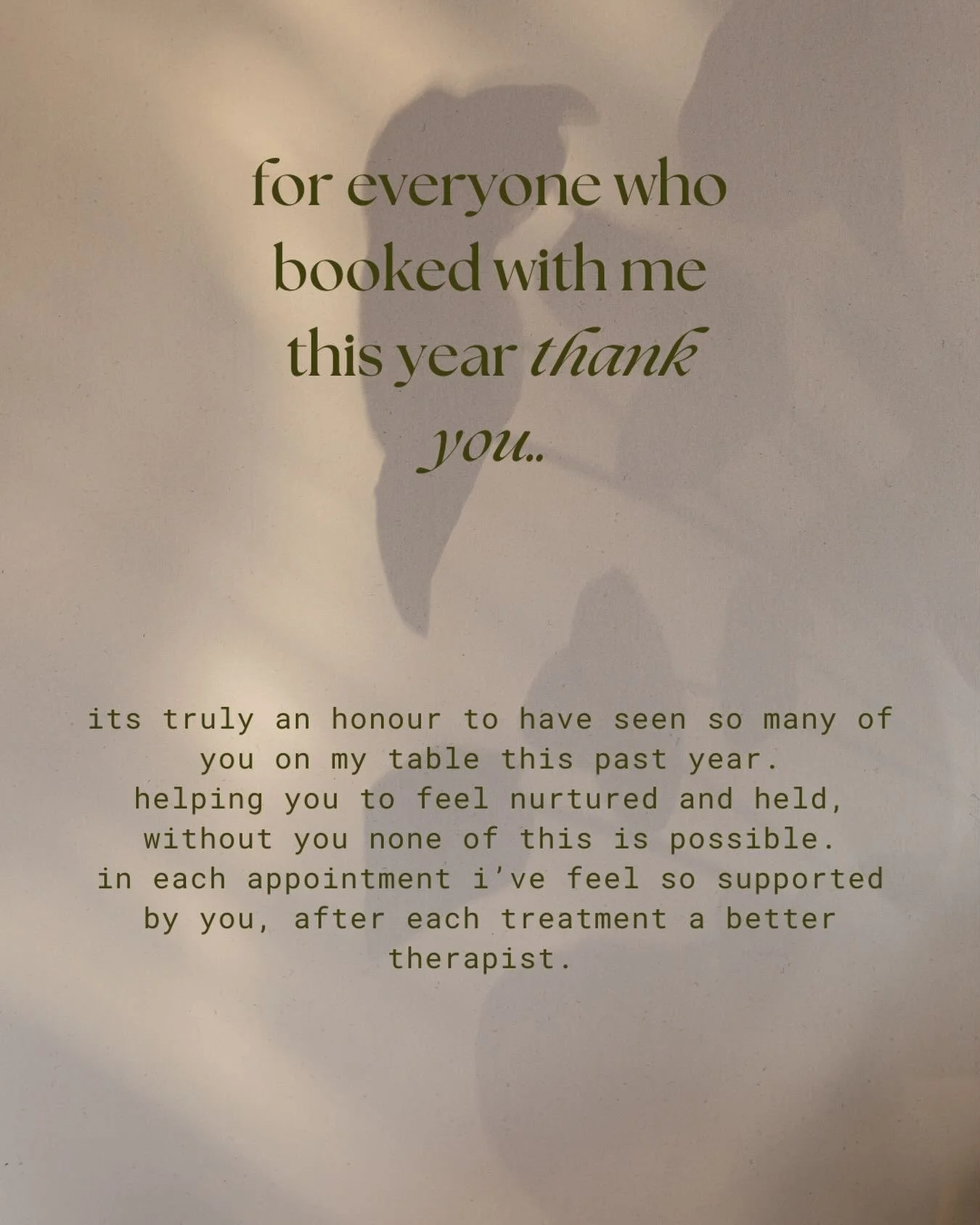 Looking forward to working with you in the new year