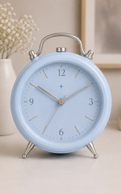Clock it 2000 with time management, wake up call, styling, and makeup hacks