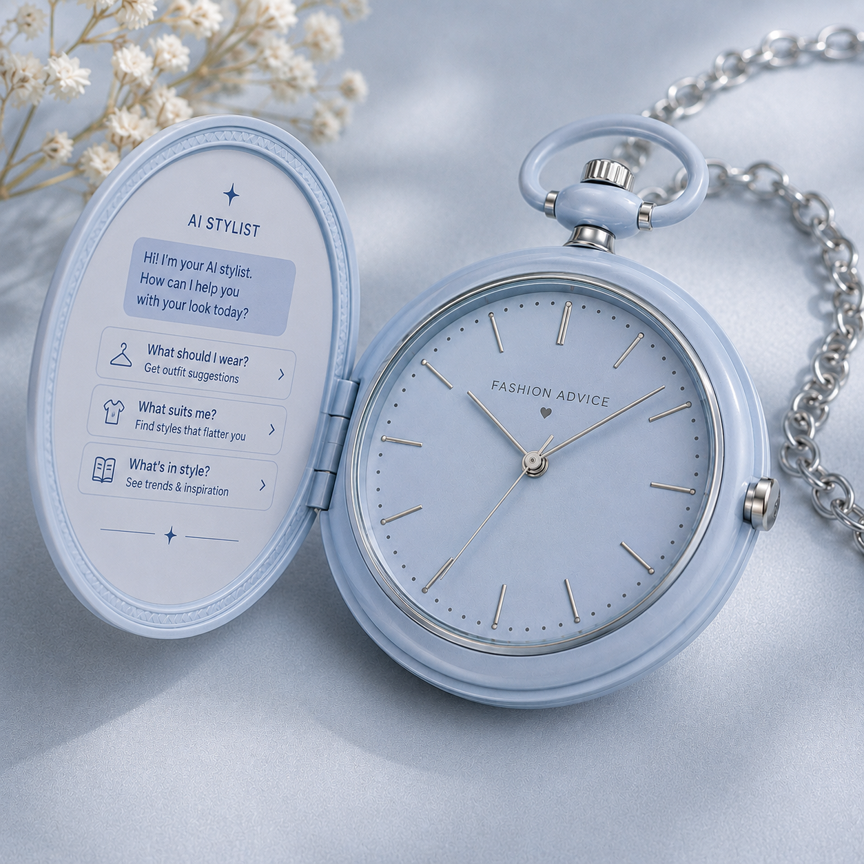 Locket clock it with time management, wake up call, and styling