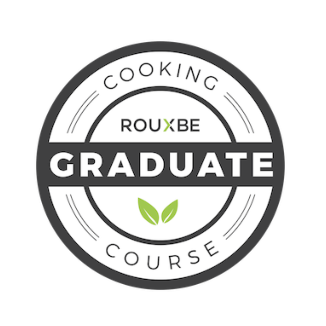 Rouxbe Cooking Course Graduate badge.