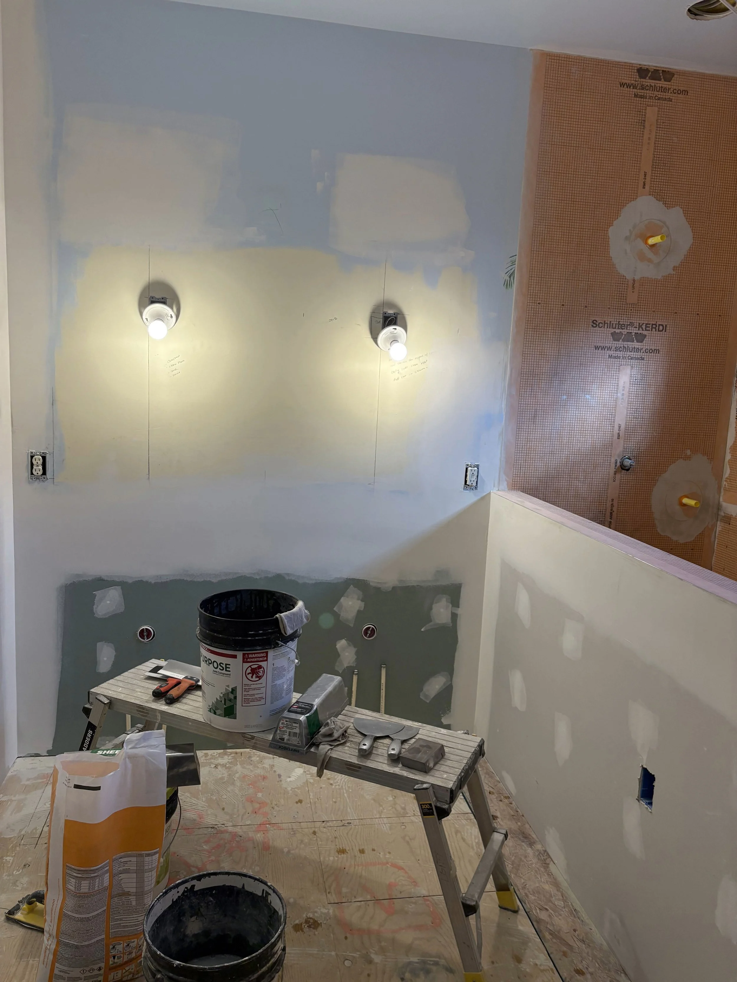 Bathroom remodel in progress Lancaster PA