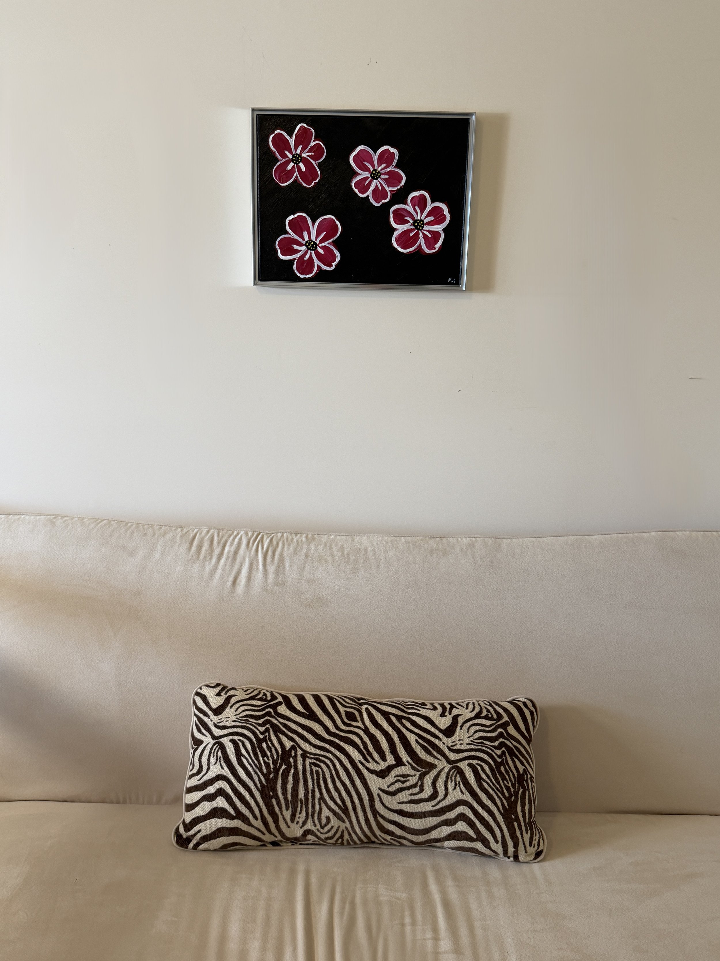 Crimson Delight Floral Painting Room View.JPG