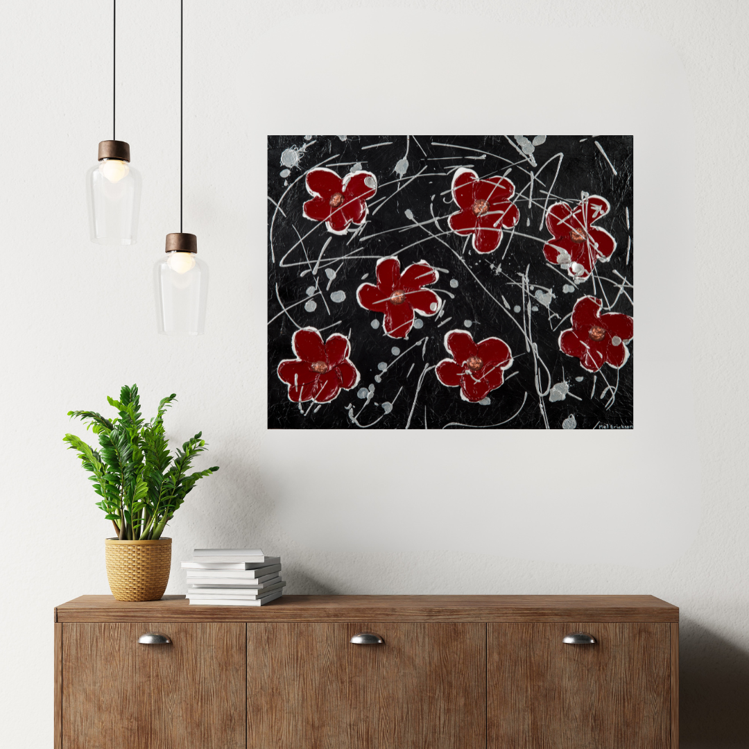 Crimson Chaos Floral Painting Room View.png