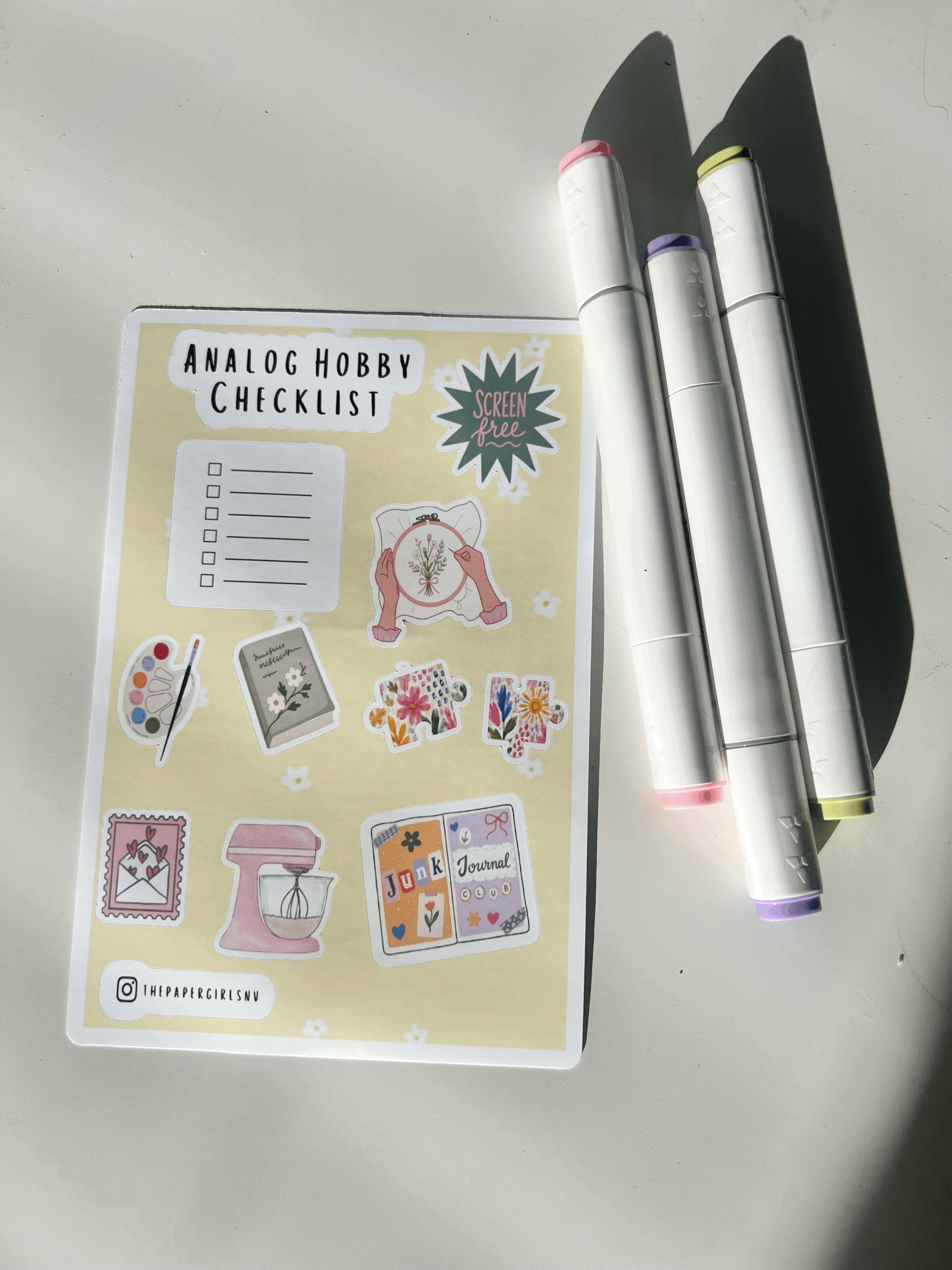 Analog Hobby Sticker Sheet