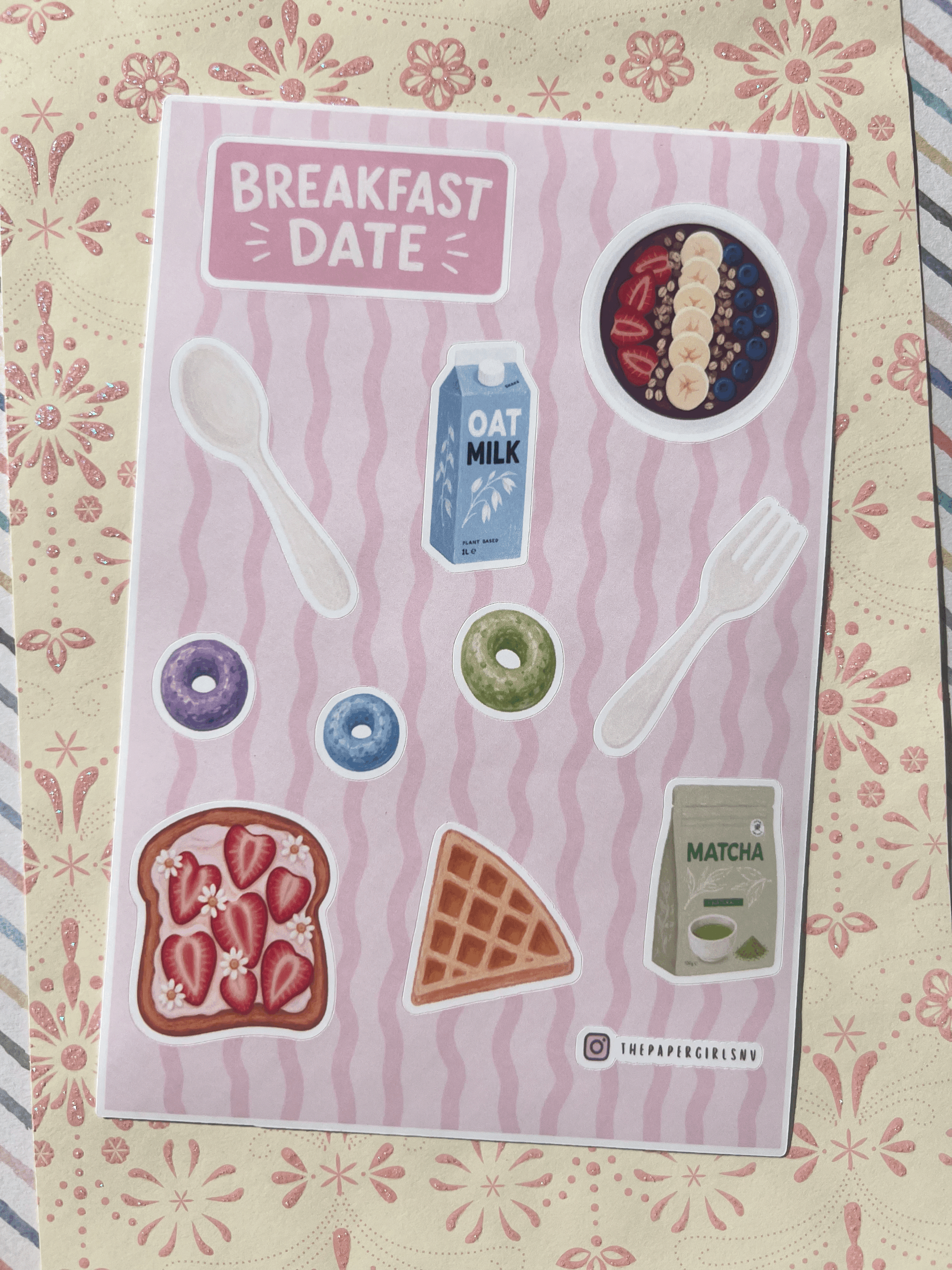 Breakfast Date Sticker Sheet