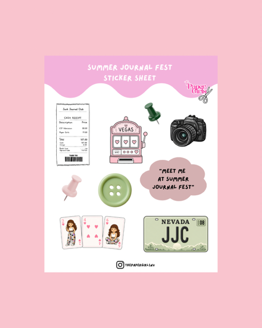 Summer Journal Fest Sticker Sheet