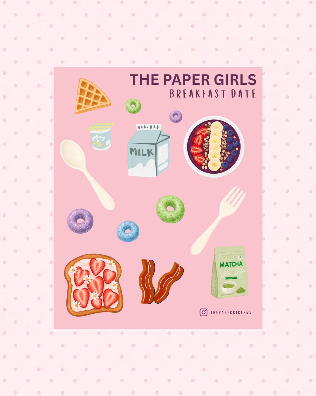 Breakfast Date Sticker Sheet