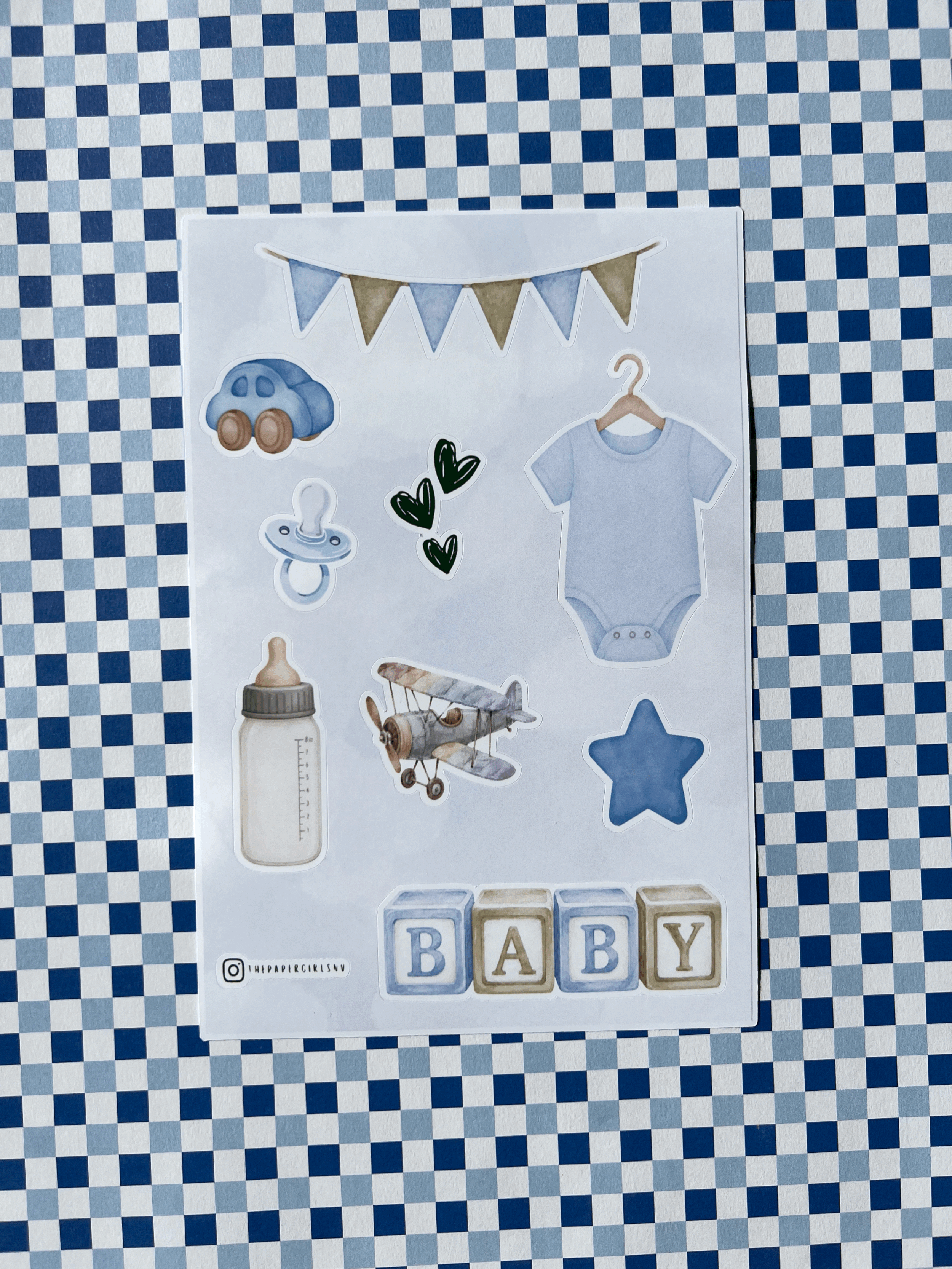 Baby Boy Sticker Sheet