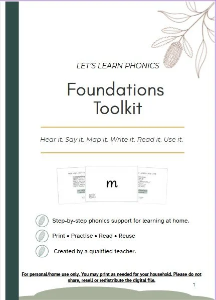 Let’s Learn Phonics Foundations Toolkit | Levels 1–4