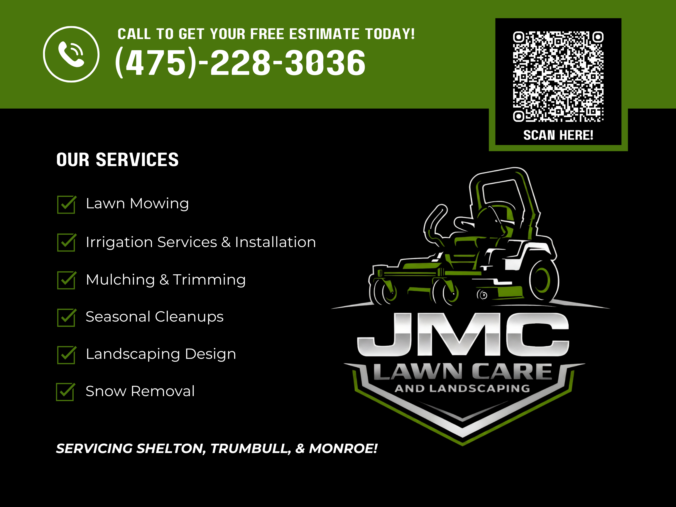 JMC Lawncare & Landscaping Yard Sign Design - 2026