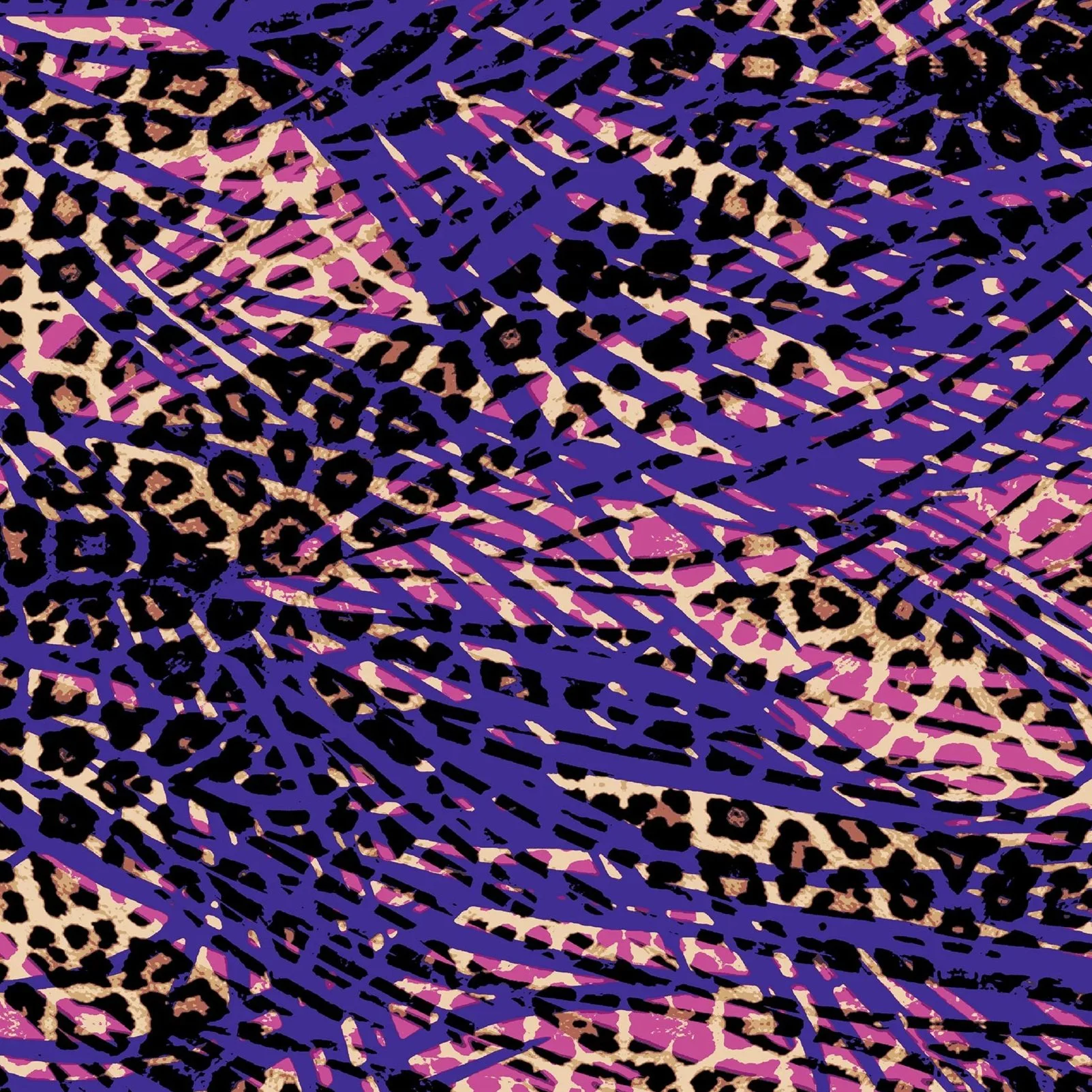 Animal and Fronds Print 