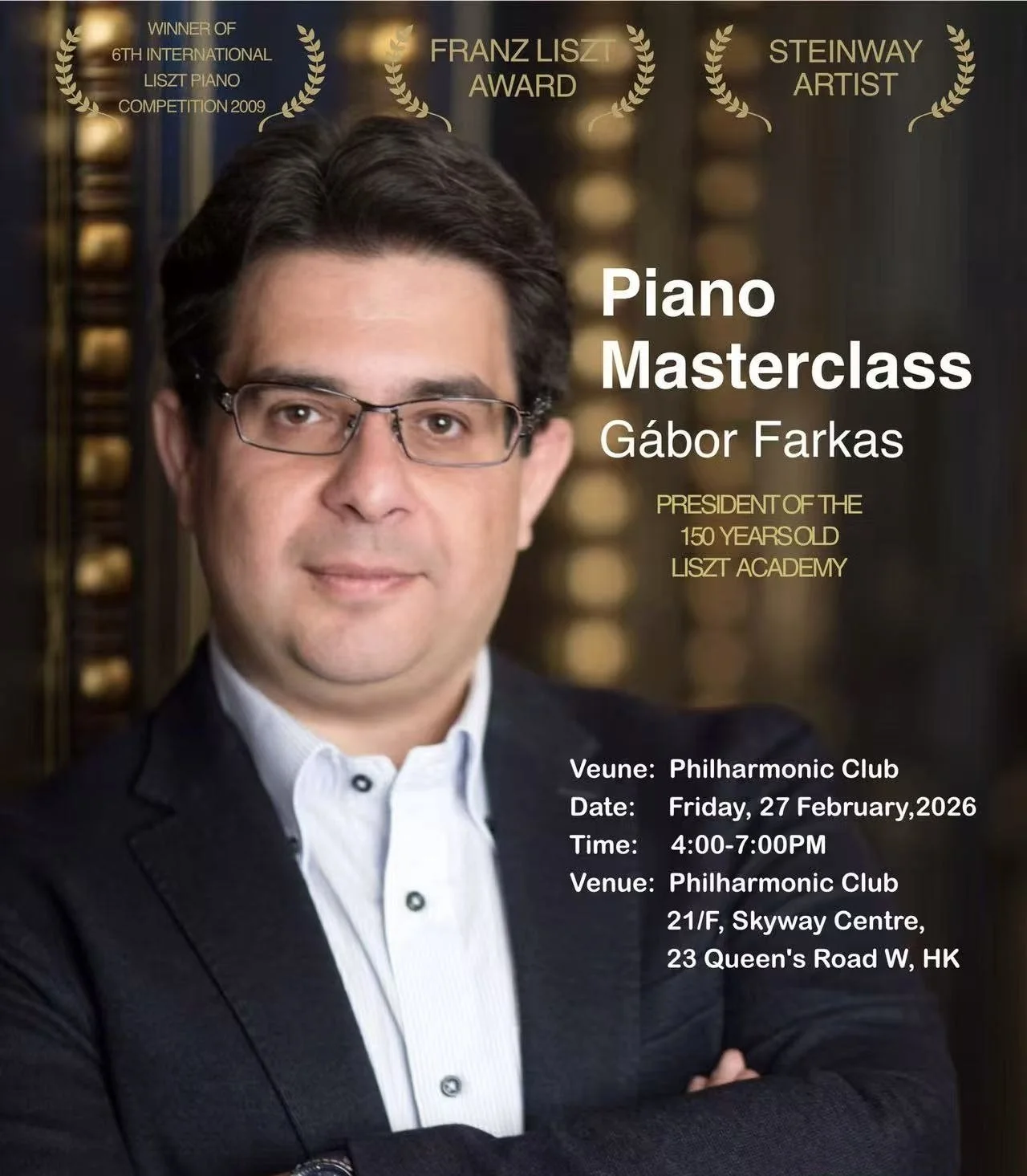 President Gábor Farkas Piano Masterclass