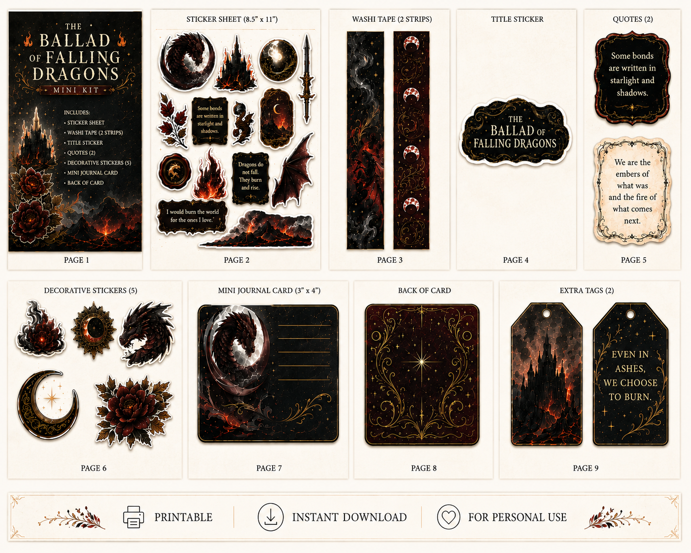 The Ballad of Falling Dragons Mini Kit