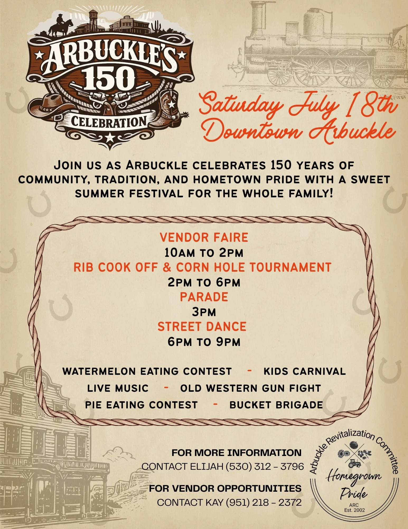 Arbuckle 150th Celebration