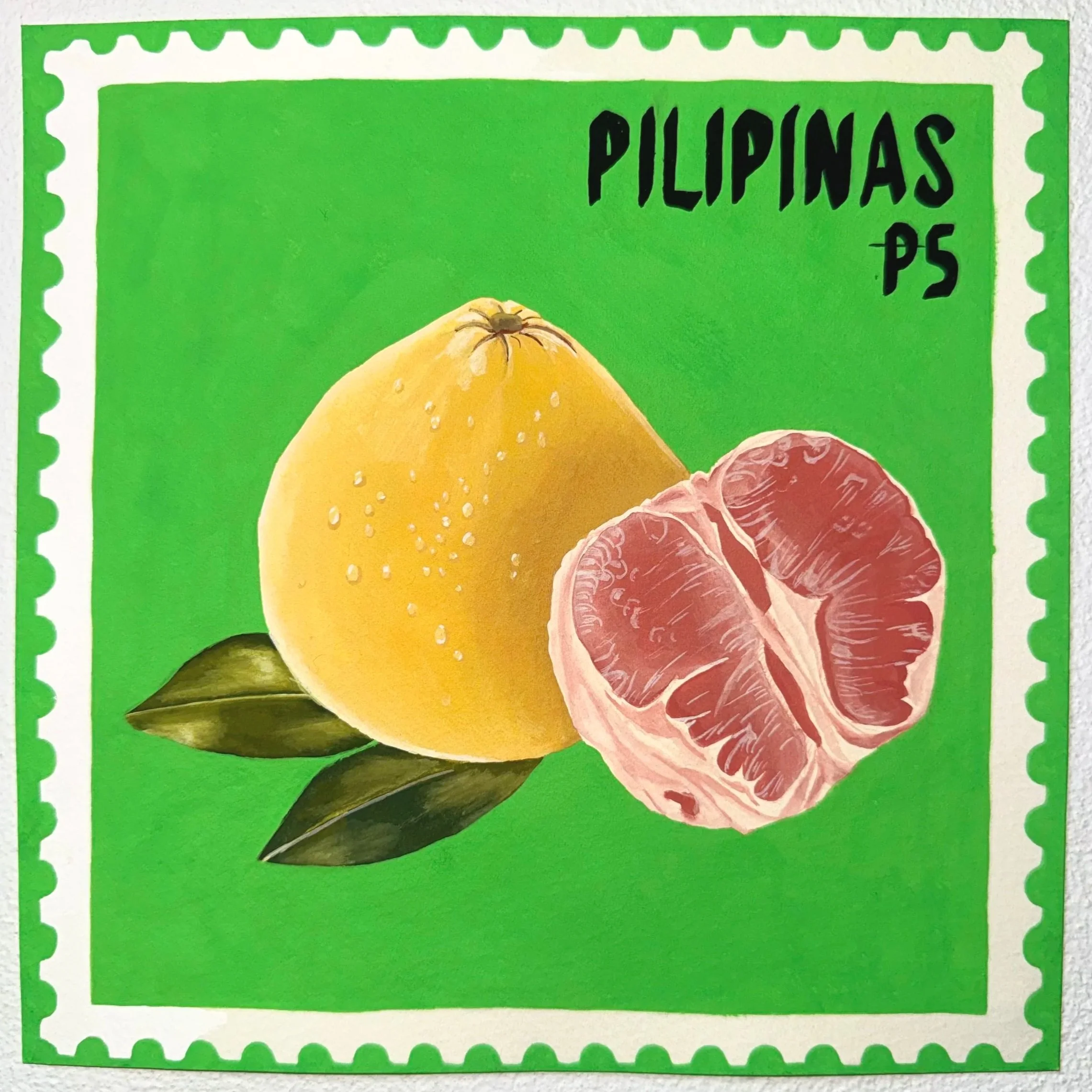 With Love, Pomelo |
February 2026 |
Gouache on 100% Cotton Watercolour Paper