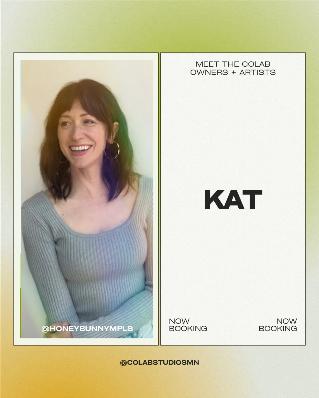 Meet Kat 🌼
Aka @honeybunnympls 

She&rsquo;s sweet, funny, inviting, and makes the cutest tattoos!
Check out her flash or email for a custom piece 😊