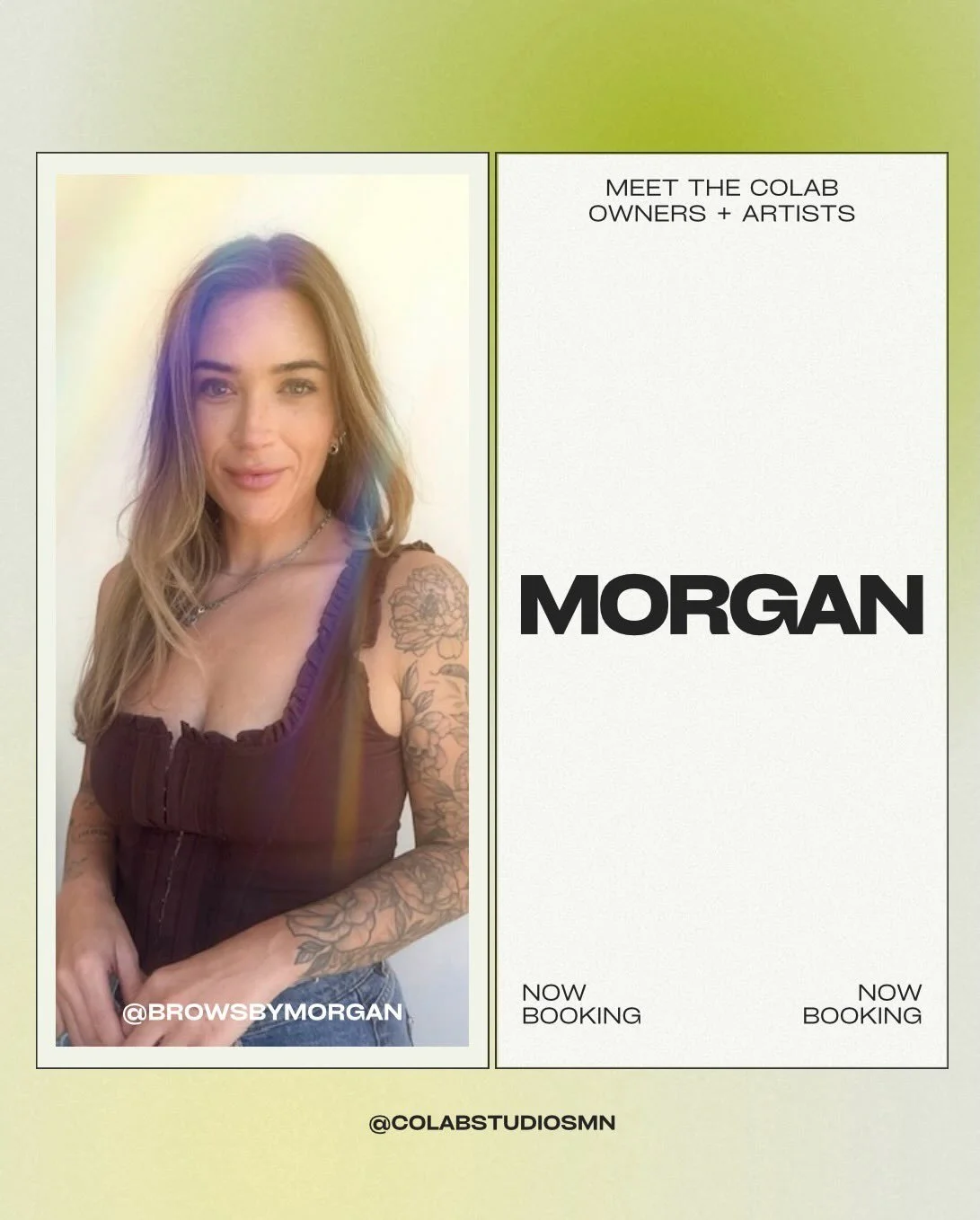 Ok, I feel like we could say this about all or the artists at CoLab, but it&rsquo;s just true! 
@browsbymorgan is so sweet, fun and so talented! 
Ask any of her clients🥰

To book with Morgan, please visit Colabstudiosmn.com

[nano brows, microbladin