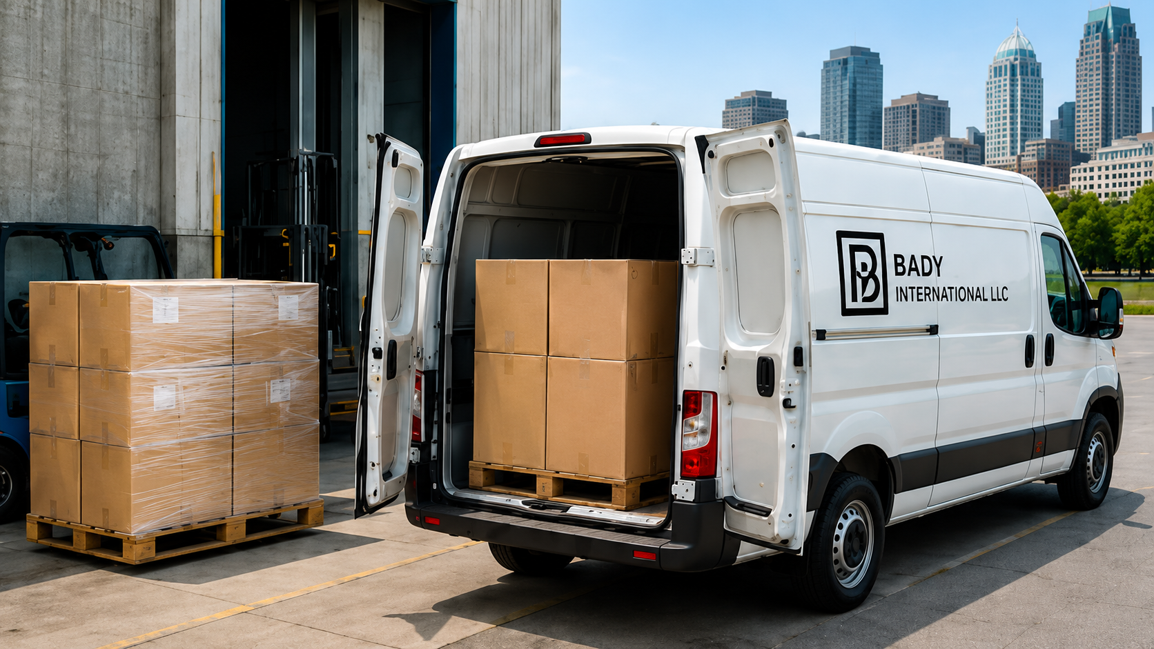 Cargo van delivery service operated by Bady International LLC in Cincinnati