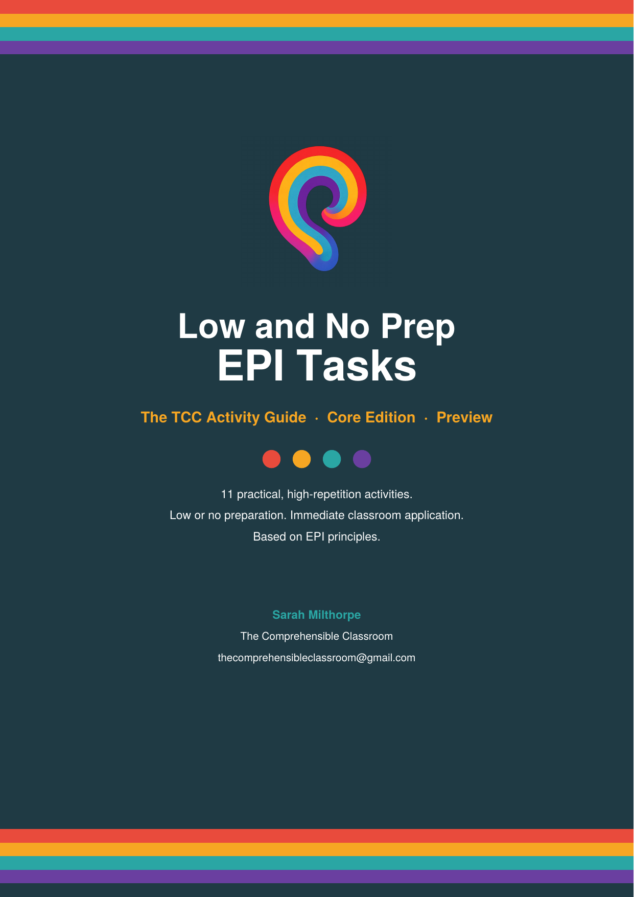 Low and No Prep EPI Tasks: The TCC Activity Guide, Core Edition