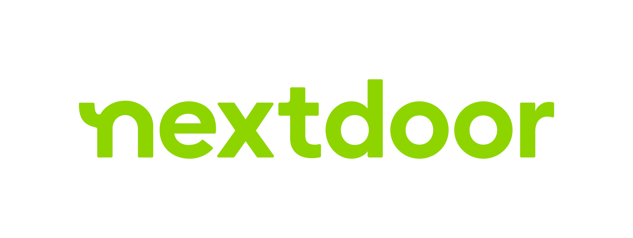 Nextdoor logo with green text
